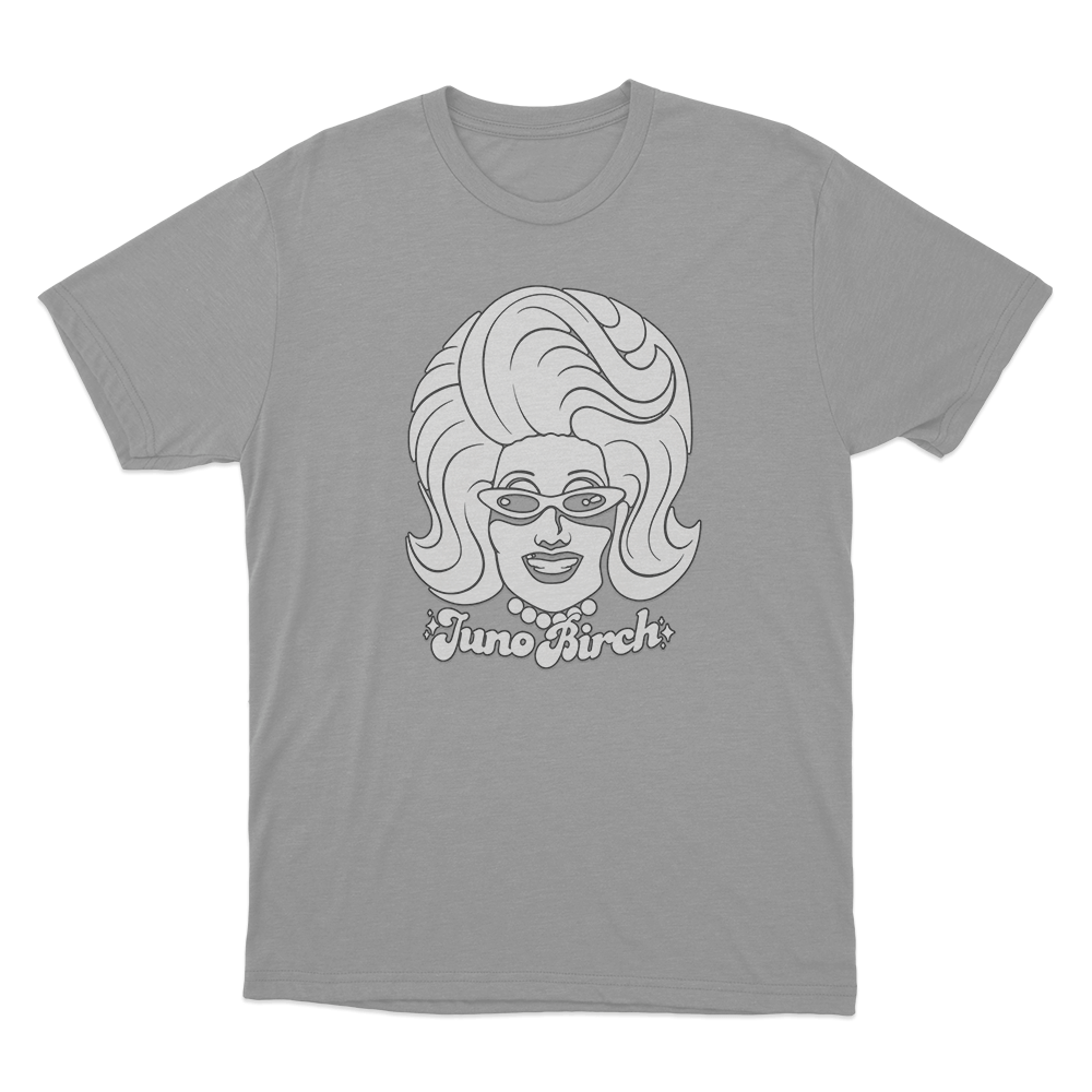 Juno Birch Head T Shirt Grey Juno Birch Head T Shirt Grey