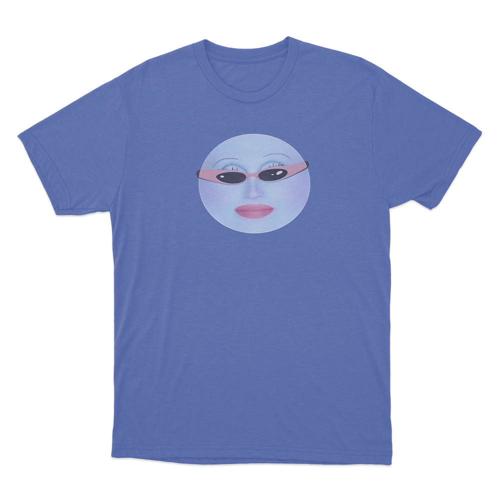 Juno Face T Shirt Blue Juno Face T Shirt Blue