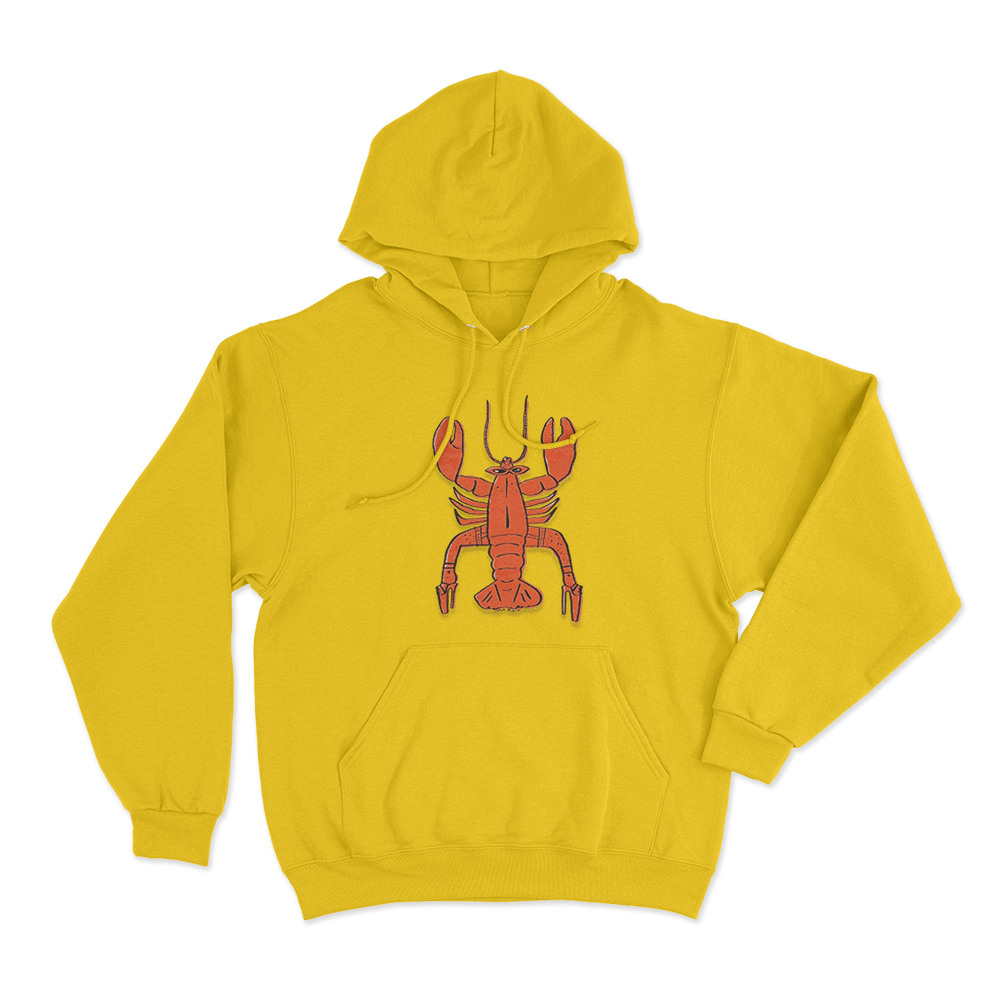 Lobster Birch Unisex Hoodie Yellow Lobster Birch Unisex Hoodie Yellow