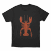 Lobster Birch Unisex T Shirt Black 1
